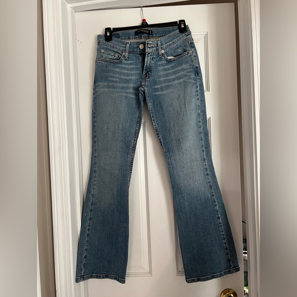 Levi’s Blue Bootcut/Flared Jeans- Too super low 524